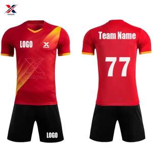 Camisetas Deportivas Cortas con Cuello en V y Estampado de Personajes, Uniforme de Fútbol Profesional Unisex para Adultos, Uso en Clubes Escolares y Equipos, Venta al Por Mayor OEM - Product Image 5