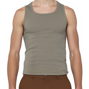 Wholesale custom printed tank top men gym tank apparel supplier factory production bulk order supply international - Product Image 4