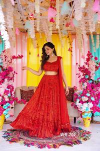 Lehenga choli style fête, tissu chinon airtex lourd avec impression numérique, doublure en crêpe beurre, avec dupatta, jusqu'à 6XL. - Product Image 4