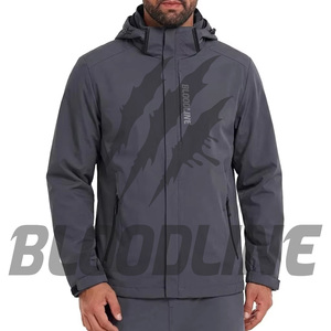 Chaqueta Softshell Impermeable de Manga Larga para Hombre BLOODLINE, Ropa Deportiva para Exteriores, Abrigo de Invierno con Logotipo Estampado en la Parte Delantera - Product Image 5