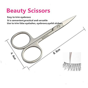 Ensemble de luxe en acier inoxydable pour extensions de cils : pinces, applicateurs et ciseaux pour la pose de cils - Product Image 2