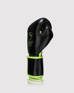 Guantes de Boxeo de Piel Genuina de la Mejor Calidad, Personalizados en Negro y con Diseño de Loro, con Cierre de Velcro, para Sparring y Combate - Product Image 2