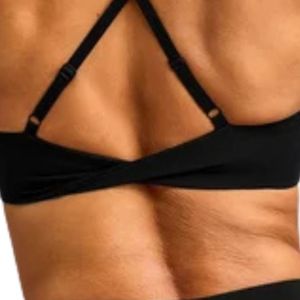 Sujetador deportivo atlético para mujer con diseño de cuello en V, tela suave y transpirable, soporte cómodo, top corto para correr y yoga - Product Image 3