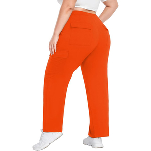 Women Retro Style Cargo <b>Pants</b> Quick Dry Breathable Elastic Waist Casual Sports Outdoor Running Hiking Trousers - Product Image 3