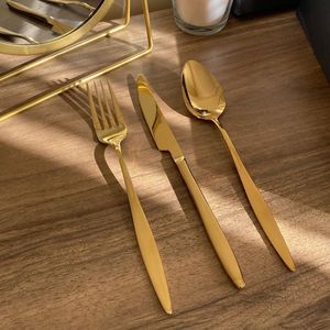 Global <b>Gold</b> Cutlery Set <b>Bulk</b> Restaurant Hotel Wedding <b>Wholesale</b> Export Pro - Product Image 2