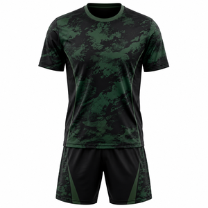 Servicio OEM, Conjunto de Fútbol Ligero a Cuadros, Manga Corta, Poliéster Transpirable, Uniforme Personalizado para Adultos - Product Image 6