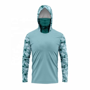 Maillot de football à manches longues pour homme, camouflage bleu, à capuche, ajusté, respirant, en polyester, pour toutes les saisons - Product Image 3