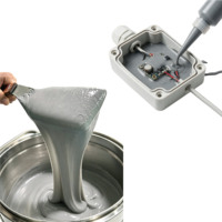 Silicone de scellement thermiquement conducteur en deux composants, 0,8 W/mK, faible viscosité, pour composants électroniques et encapsulation de circuits imprimés