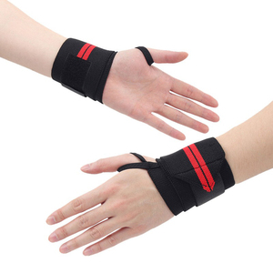 Bandes de maintien pour poignets pour la musculation, support élastique renforcé pour le cross-training, accessoires de gym personnalisables en gros avec logo - Product Image 1