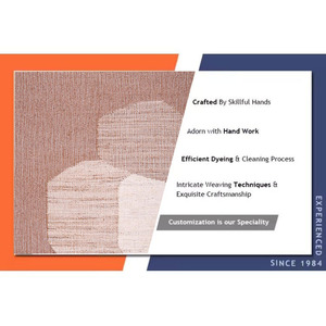Meilleures ventes : Tapis ronds en jute bio, fabriqués en Inde, faits main et brodés, pour salon et chambre à coucher, en ensembles. - Product Image 6