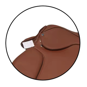 PU Leather Horse Saddle <b>Bag</b> Equestrian Tack <b>Storage</b> Durable Trail Riding Pack Classic Western Style Large Wood <b>Tree</b> - Product Image 3