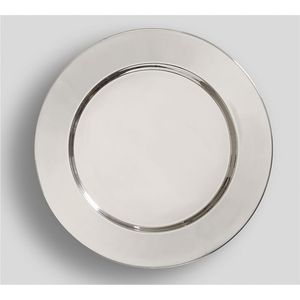 จานรองโลหะทรงกลมแบบมีลูกปัด ดีไซน์หรูหรา เงางาม เหมาะสำหรับงานแต่งงาน งานจัดเลี้ยง และใช้ในร้านอาหาร - Product Image 5