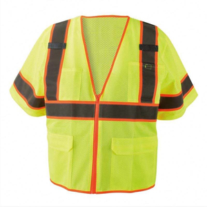 Gilet de sécurité professionnel respirant et imperméable, classe 2 ANSI, logo personnalisé, haute qualité, prix de gros, nouvelle arrivée - Product Image 1