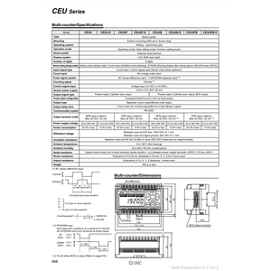 SMC Pneumatics Multi-<b>Counter</b> CEU5B-D High Performance <b>Counters</b> for Various Applications - Product Image 1
