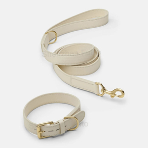 Premium PU Leather Dog <b>Collar</b> with Gold Brass Buckle Adjustable Personalized <b>Pet</b> <b>Collar</b> Wholesale B2B Supplier Multi-Color - Product Image 4