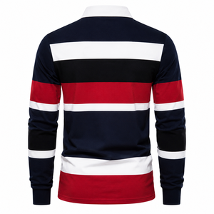 Chemises de rugby décontractées en polyester de qualité supérieure personnalisées |   Logo avant à séchage rapide |   Fournisseur en gros de maillots d'équipe de rugby OEM/ODM - Product Image 2