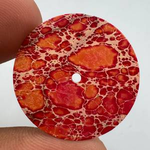 Esfera de Reloj A K Gems de Jaspe Sedimentario del Mar Rojo, 28.50mm, Pulida por un Lado, Modelo ETH-10166, Hecha en Rajasthan - Product Image 4