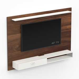 Mueble de TV Moderno Lami de Madera Sintética con Estantes para Libros y Exhibición Decorativa para Dormitorio y Sala de Estar - Product Image 2