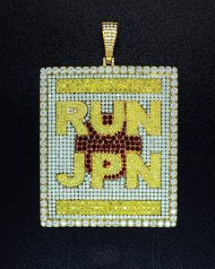 Colgante de Letra Hip Hop Personalizado de Lujo para Hombre, Plata 925, Totalmente Engastado con Diamantes Moissanita VVS1 Baguette 3D - Product Image 1