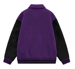 OEM Custom Logo <b>Men</b> Baseball Wool Varsity <b>Jackets</b> Wholesale Winter Collar Letterman <b>Jacket</b> <b>for</b> <b>Men</b> - Product Image 4