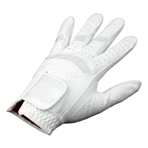 Dernier modèle OEM Gants de golf sportifs imperméables avec sangle de poignet réglable et fermeture auto-agrippante unisexe en cuir véritable respirant pour la main gauche - Product Image 2