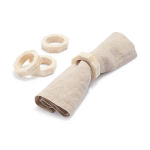 Nouveauté : Porte-serviettes en os pour dîner de mariage, occasion festive, anneaux de serviette chics faits à la main, accessoire de serviette en os artisanal - Product Image 2