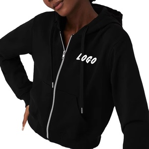 Sudadera Corta con Capucha para Mujer, Personalizable con Logotipo, de Algodón y Felpa, Estilo Casual y Urbano - Product Image 2