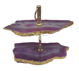 Soporte de Resina para Pastel de Diseño Moderno con 3 Niveles, Ideal para Exhibir Postres en Bodas, Fiestas y Eventos Especiales, Chapado en Oro - Product Image 4