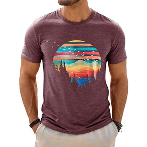 เสื้อยืดลายกราฟิกถักจากผ้าฝ้าย 100% คุณภาพพรีเมียม เพื่อความสบายสูงสุด ระบายอากาศได้ดี เป็นมิตรกับสิ่งแวดล้อม สีไม่ซีดจาง เสื้อผ้าคุณภาพสูง - Product Image 1