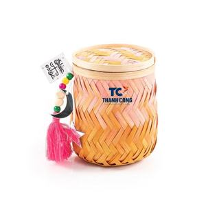 PANIER EN BAMBOU élégant pour intérieurs de maison modernes PANIER MINIBAMBOO fonctionnel pour le rangement de placard et l'organisation quotidienne - Product Image 1