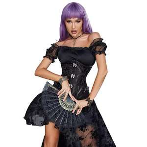 Corsets Vintage pour Femmes, Sexy, Sculptants, Respirants, Modernes, en Brocart, pour Grandes Tailles - Product Image 1