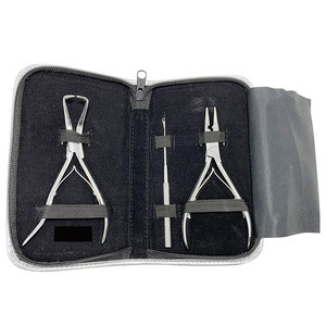 Kit d'outils complet pour extensions de cheveux pour femmes, outil de pose de micro-anneaux tout-en-un avec pinces professionnelles - Product Image 6