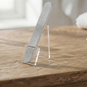 Lima de uñas portátil de doble cara para el cuidado de las uñas, lima de uñas para uñas gruesas de los pies, de acero inoxidable - Product Image 1