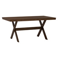 Table à manger rectangulaire contemporaine en chêne malaisien NESTHOUZ de qualité supérieure, couleur cacao, bois massif, pour appartement, 6 places, 1 an