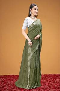 Sari ethnique classique pour mariage et collection de festivals - Product Image 4