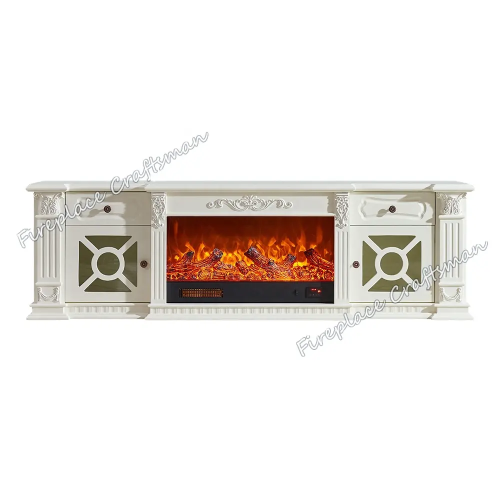 Portable Hot Wind Modern Design Electric Heating High Carbon Stainless Steel Furnace Core Fireplace