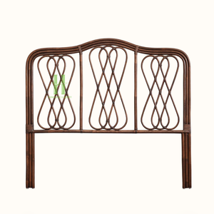 Lit mural en rotin artisanal avec tête de lit simple, design moderne du milieu du siècle, assemblé, pour la maison et l'hôtellerie, modèle 26300 - Product Image 4