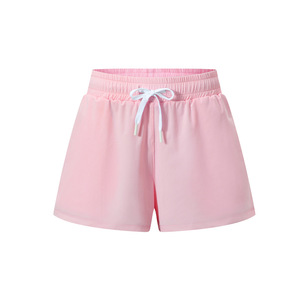Shorts Deportivos de Verano para Mujer, de Nailon, Secado Rápido, con Logotipo Personalizado, Casuales, Transpirables, de Dos Capas - Product Image 3