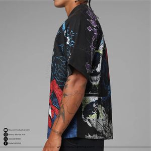 Camiseta Oversize de Algodón 100% con Logo Personalizado, Estilo Urbano, Estampado DTG de Alto Gramaje, Hombro Caído, Vintage, Ecológica, Venta al por Mayor - Product Image 2