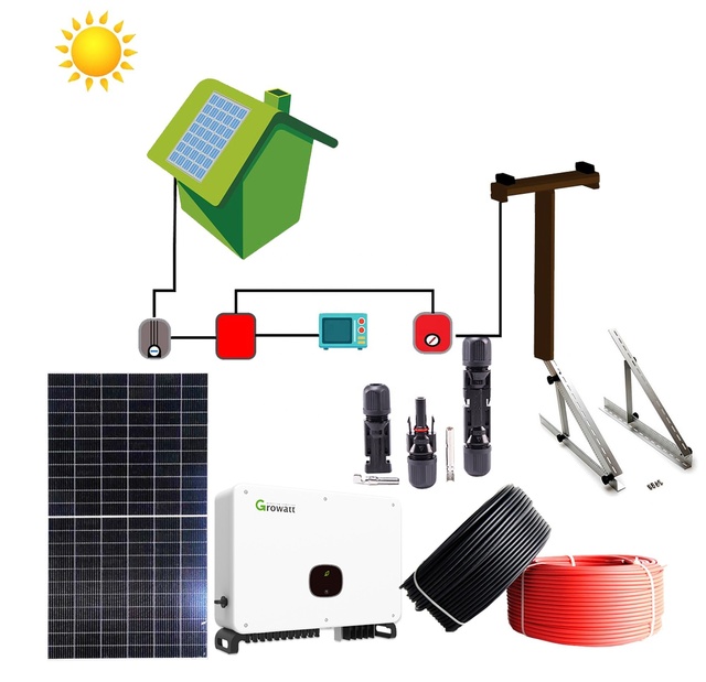 Home Solar Kit 3kw 5kw 10kw 15kw Solar Panels System Complete Solar System for Commercial Use