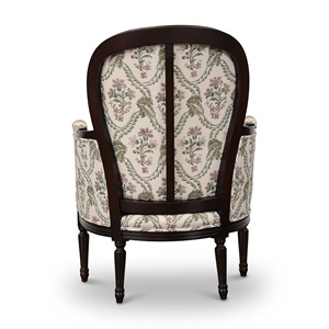 Silla de Comedor de Madera de Teca de Estilo Transicional de Lujo, Elegante Silla Tapizada sin Brazos 0304435 - Product Image 4