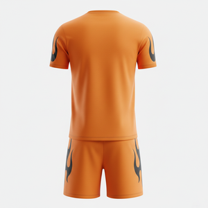 ชุดฟุตบอลยูนิเซ็กซ์พร้อมกางเกงขาสั้น ชุดโยคะฟิวชั่นสองชิ้น ชุดฝึกซ้อมฟุตบอล ชุดออกกำลังกาย ชุดกีฬา รับผลิตตามแบบ OEM - Product Image 2