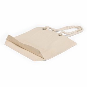 Sac fourre-tout en toile de coton avec poignées en corde, fond à soufflets, ouverture supérieure, personnalisable avec logo, vente en gros, promotionnel, pour courses et marché - Product Image 5