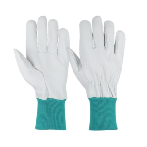 Sheep Grain Leather CE Certified Safety <b>Gloves</b> Adjustable Wristband Soft Comfortable Heavy Duty Construction <b>Driver</b> Heat - Product Image 3