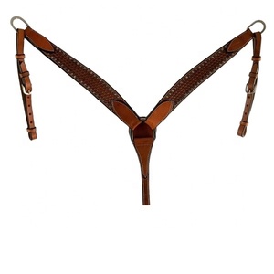 Venta caliente100 % cuero genuino occidental cuello de pecho mecanizado a mano con proveedor de trabajo de perno Fabricante Mayorista Saman Exports - Product Image 1