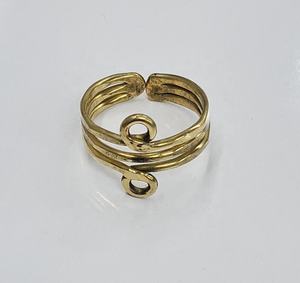 Bagues en métal laiton pour femmes, bijoux de mode Bohochi, GC-RG-281, pour cadeaux de la Saint-Valentin, exportation mondiale vers l'Inde - Product Image 1