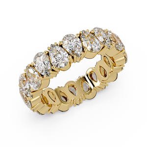 Anillo de Boda de Lujo de Oro de 14K con Diamantes de Laboratorio Corte Pera Brillantes y Engaste Compartido, Anillo de Compromiso, Joyería - Product Image 3