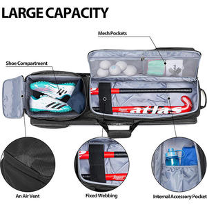 Bolsa Deportiva Bagnex Multifuncional Resistente al Desgaste con Logotipo Personalizado, 600D, para Entrenamiento de Béisbol, Gran Capacidad 50-70L, para Viajes al Aire Libre - Product Image 3