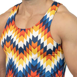 Camiseta sin Mangas Sublimada para Hombre, Ropa Casual, Nuevo Diseño, Tallas para Adultos, Último Diseño, Transpirable - Product Image 3