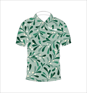 เสื้อโปโลสีเขียวแบบกำหนดเอง พิมพ์ลายแบบ Sublimation เสื้อกอล์ฟแขนสั้นลำลอง ชุดกีฬาทีม - Product Image 4